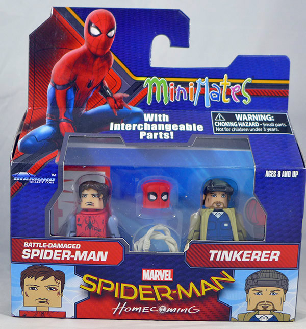 Battle-Damaged Spider-Man and Tinkerer (Marvel Wave 73)