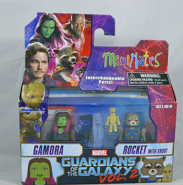 Gamora and Rocket with Groot (Marvel Wave 71)