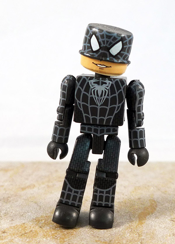 Unmasked Black-Suited Spider-Man Partial Loose Minimate (Marvel Wave 18)